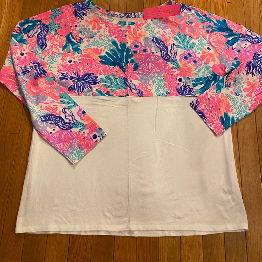 LILLY PULITZER NWT FINN xl top seaside carnival
